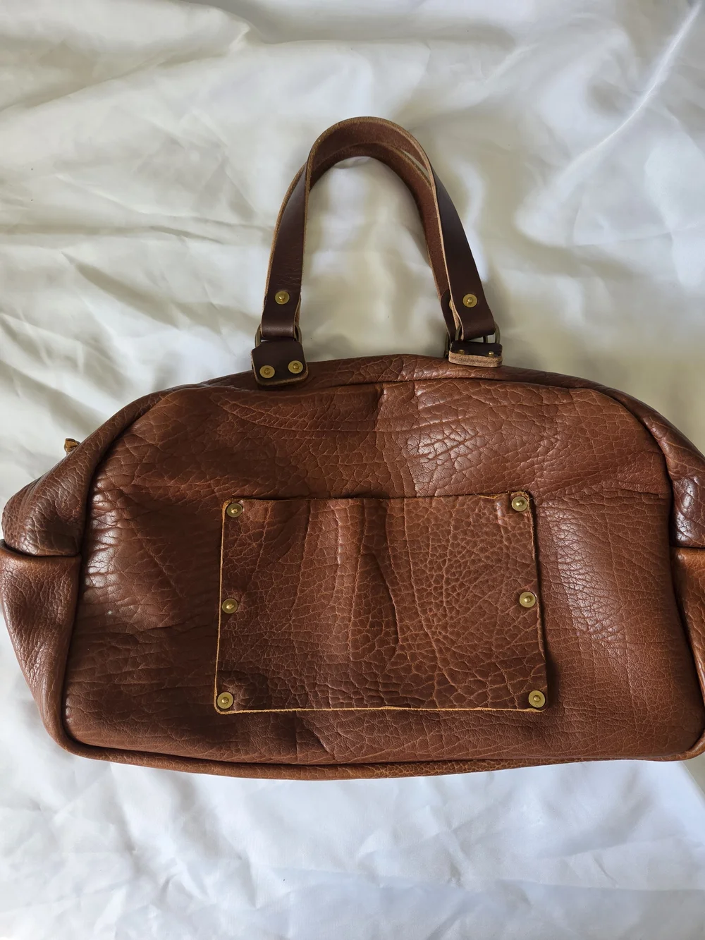 Go Forth Goods Hoffman Weekender In Cognac Bison